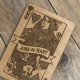 Personalised Wooden King & Queen Playing Card