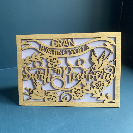 Personalised Get Well Soon Card
