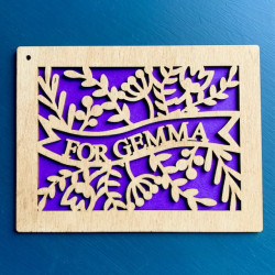Personalised Gift Card  Holder