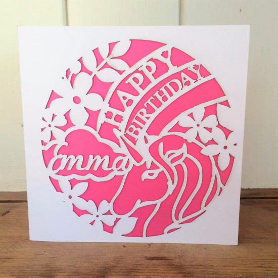 Unicorn Birthday Card