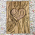 Wooden Engraved Tree Card