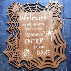 Personalised Halloween Sign