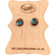 Wooden Geode Earrings