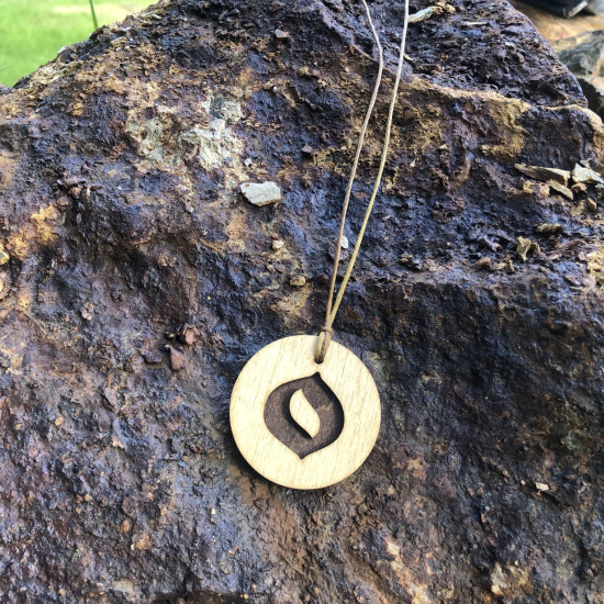 Personalised Wooden Initial Necklace