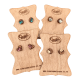 Wooden Geode Earrings