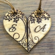 Split Heart Pendants