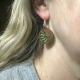 Wooden Branch Drop Earrings