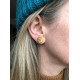 Wooden Sunflower Stud Earrings