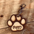 Personalised Paw Keyring