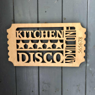 Kitchen Disco Sign - Personalisable
