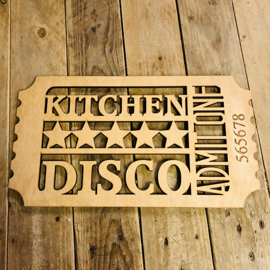 Kitchen Disco Sign - Personalisable