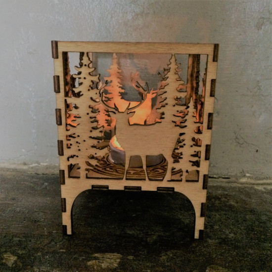 Wooden Christmas Lantern