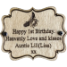 Wooden Plaque Screwed to Underside of Stool  + £10.00 
