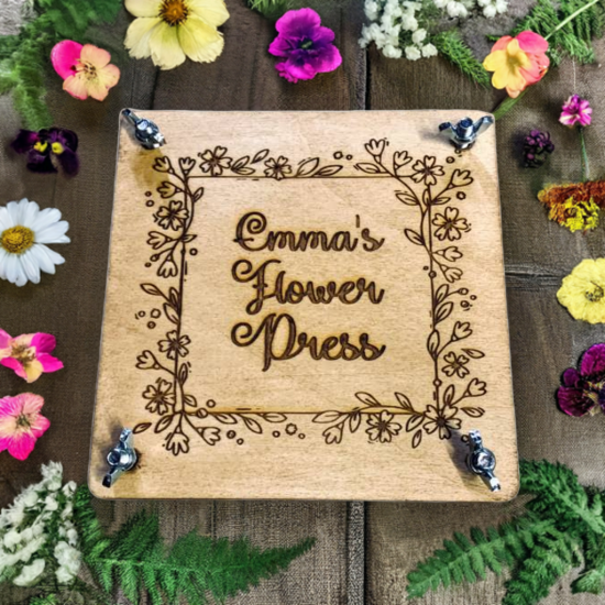 Personalised Wooden Flower Press