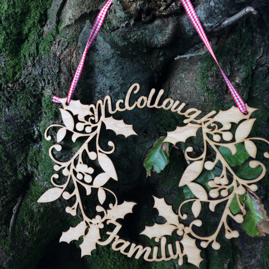 Personalised Christmas Wreath