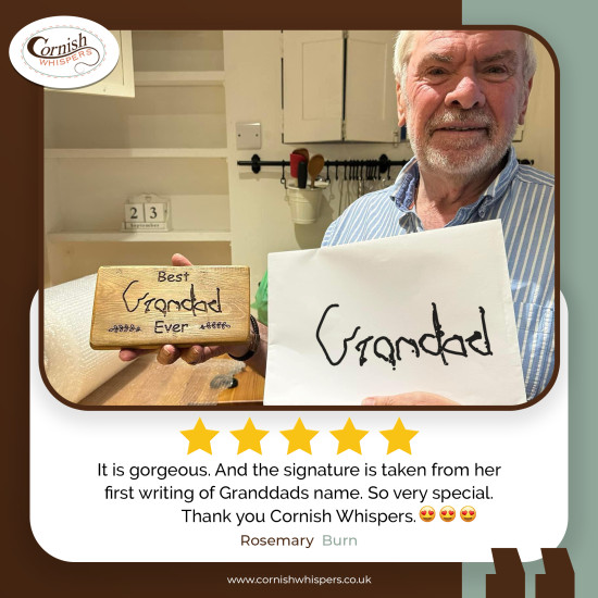 Your Child's First Words or Drawing -  Personalised Reclaimed Wooden Keepsake