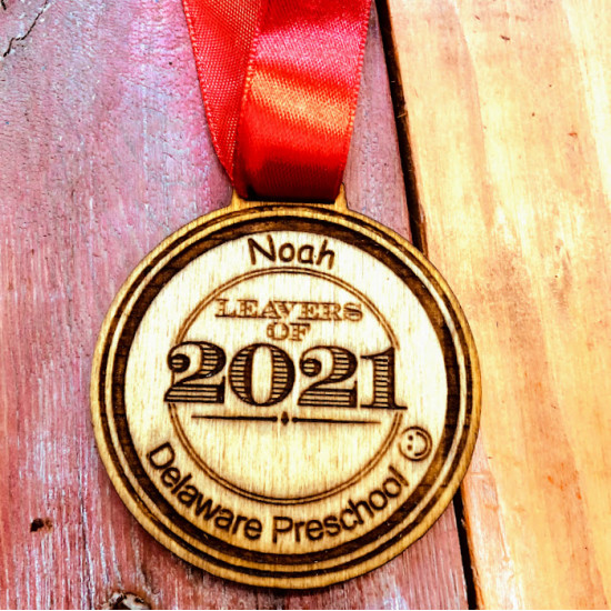 Personalised Wooden Medal