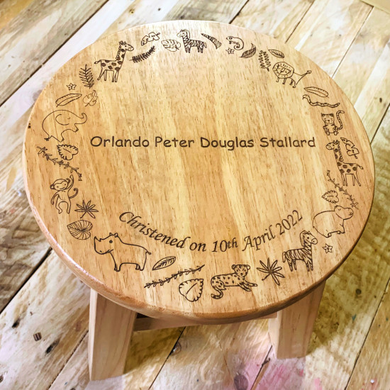Personalised Jungle Stool