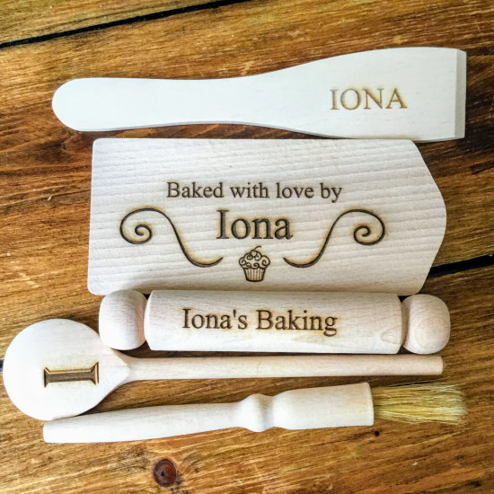 Child's Personalised Baking Pastry Set