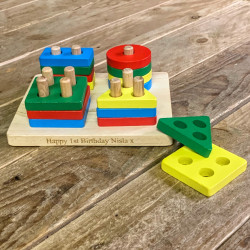 Personalised Shape Stacking Toy