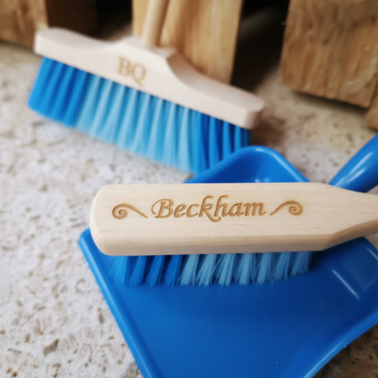 Child's Personalised Dustpan and Brush Set