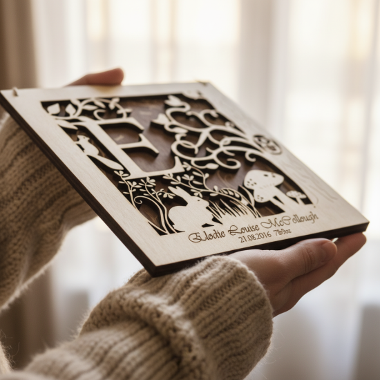 Personalised Woodland Letter Frame
