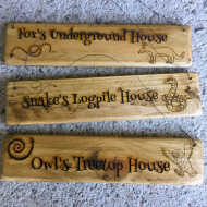 Set of 3 Wooden Signs