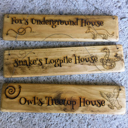 Set of 3 Wooden Signs