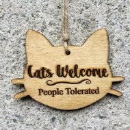 Cats Welcome Sign