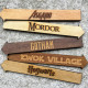 Wooden Fictional Place Arrow Signs