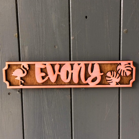 Flamingo Name Plaque