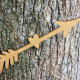 Wooden Heart Arrow