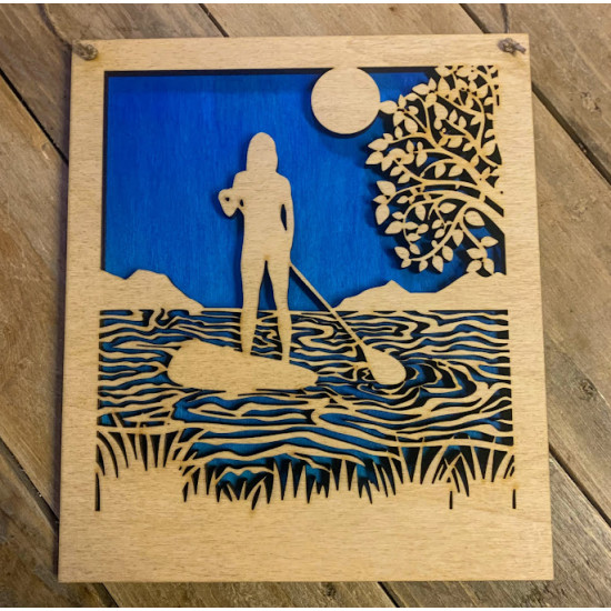 Paddle Boarder Wall Art