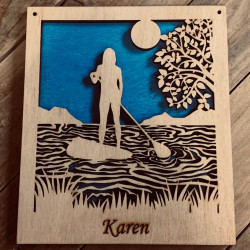 Paddle Boarder Wall Art
