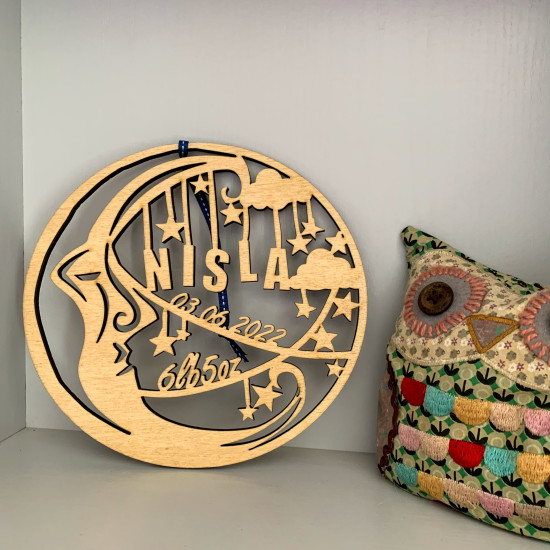 Moon & Stars Baby Wall Art
