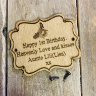 Custom Personalised Engraved Wooden Plaque