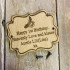 Custom Personalised Engraved Wooden Plaque