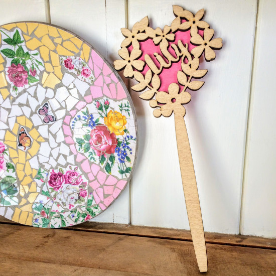 Personalised Floral Wand