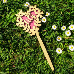 Personalised Floral Wand