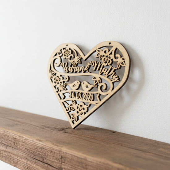 Personalised Wedding Heart