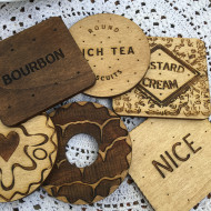 Set of 6 Biscuit Coasters