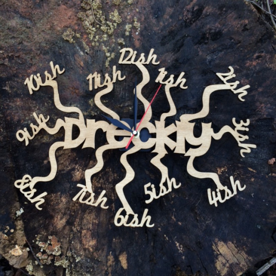 Wooden Dreckly Clock