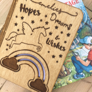 Personalised Unicorn Notebook