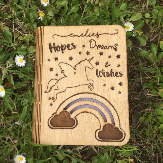 Personalised Unicorn Notebook
