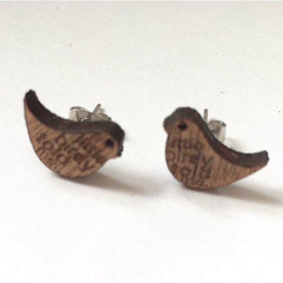 Small Wooden Earrings