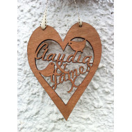 Personalised Heart Plaque