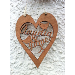 Personalised Heart Plaque