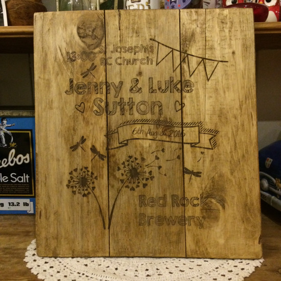 Personalised Wedding Frame