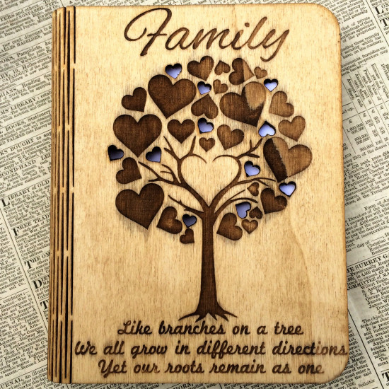 Wooden Family Notebook