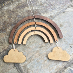 Wooden Rainbow Mobile